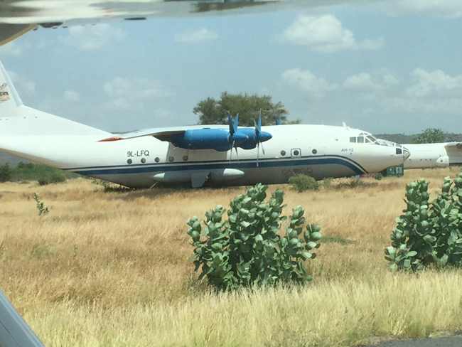An abandoned plane in El Dorret